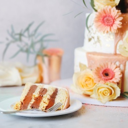 Stück Erdbeerkuchen